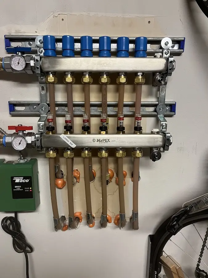 Plumber performing Gas Leak Detection at a residential property in Ballston